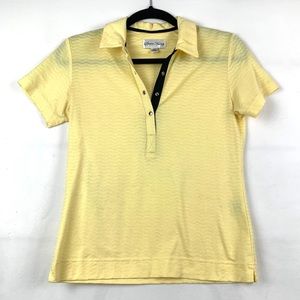 Women’s Yellow Sport Haley Golf Collared Top XS